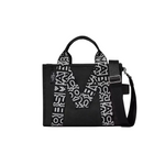 The Medium Tote Monogram Black/White