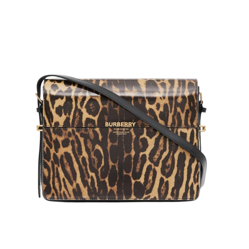 Burberry leopard best sale bag